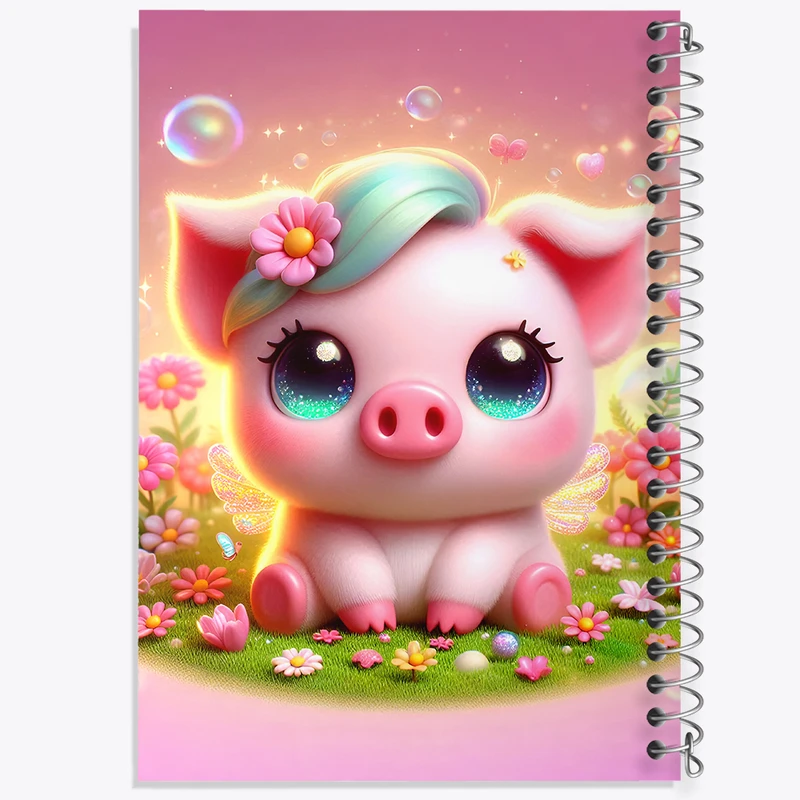 دفتر لیست خرید 50 برگ خندالو طرح خوک کیوت کد F5455