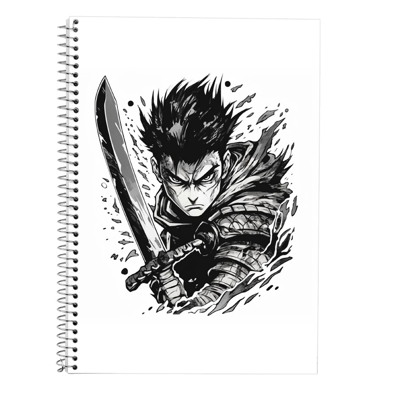 دفتر زبان 50 برگ مدوپد مدل دوخط طرح Demon Slayer کد DF10497