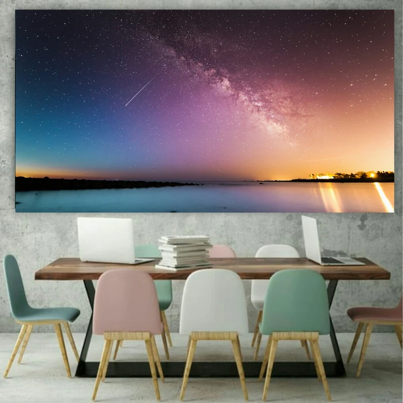  پوستر دیواری طرح منظره و راه شیری مدل ZB165