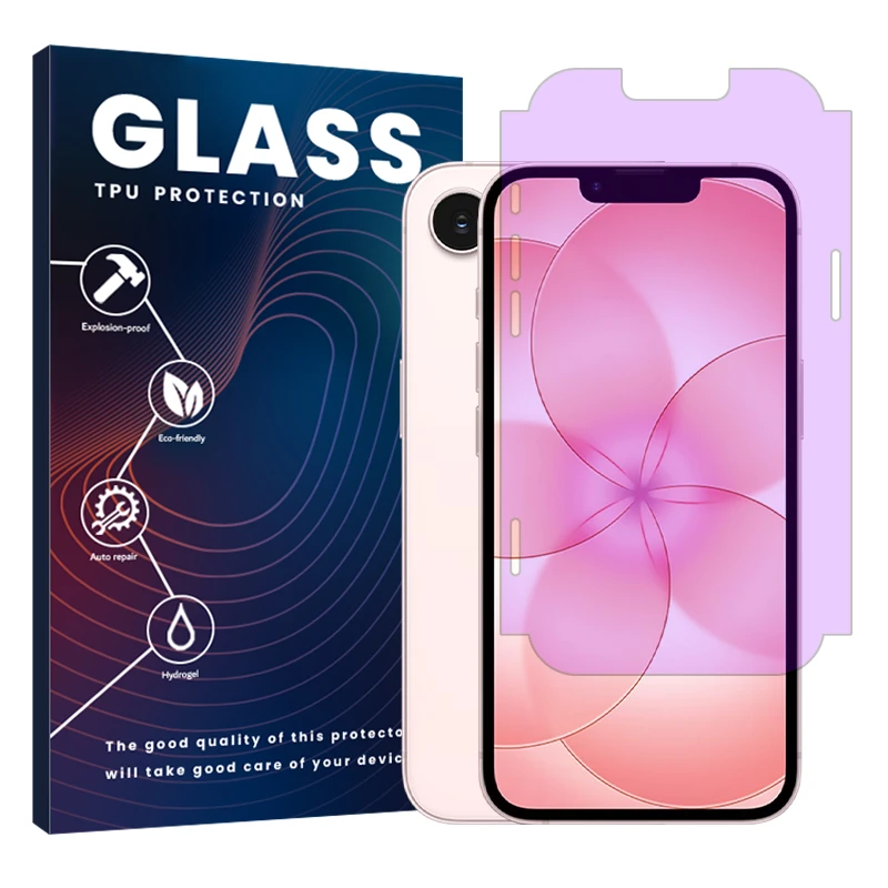 محافظ صفحه محافظ چشم گلس مدل هیدروژلی مناسب برای گوشی موبایل اپل iPhone 17e