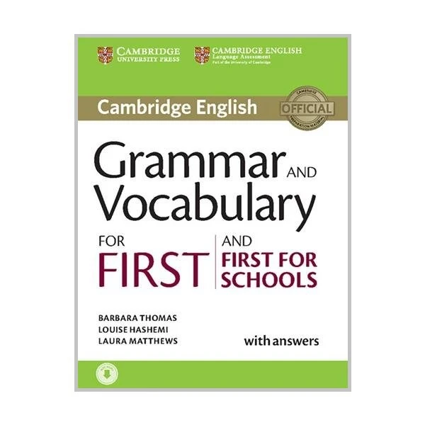 کتاب Grammar and Vocabulary for First and First for School اثر Louise Hashemi انتشارات کمبریدج