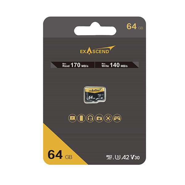 کارت حافظه microSD اکساسند مدل Catalyst کلاس 10 استاندارد UHS-I U3 سرعت 170MBps ظرفیت 64 گیگابایت