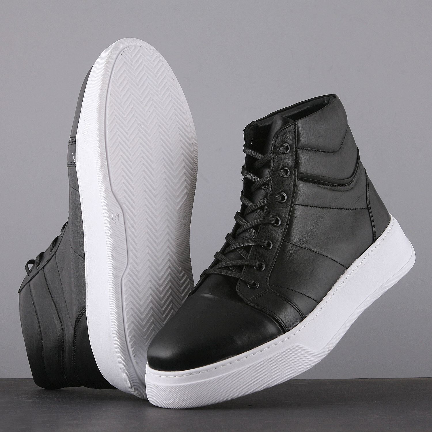 نیم بوت مردانه چرم یلسان مدل  بایا کد mshk -BYA-509-GN-NEW -  - 4