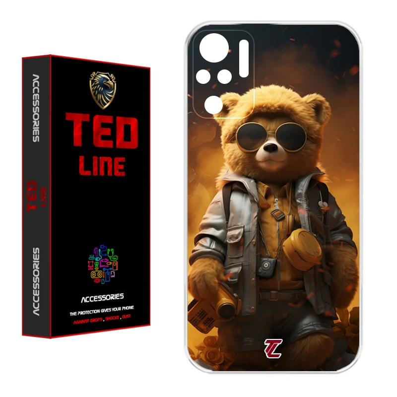 کاور تد لاین طرح خرس جنگی کد 1103 مناسب برای گوشی موبایل شیائومی Redmi Note 10 4G / Note 10S / Poco M5S