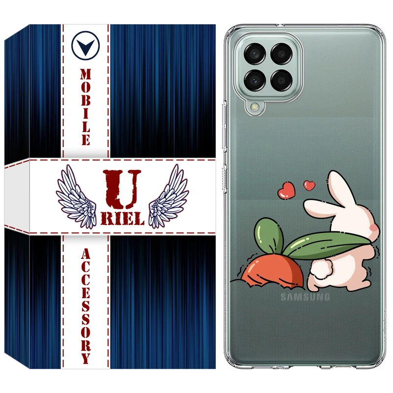 کاور یوریل مدل Clear کد 71 طرح خرگوش مناسب برای گوشی موبایل سامسونگ Galaxy A12 / A12 Nacho / M12 / F12