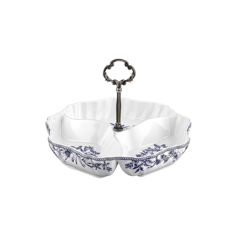 اردو خوری گلدکیش طرح لوتوس مدل گرد 3 خانه کد 1-GK701116