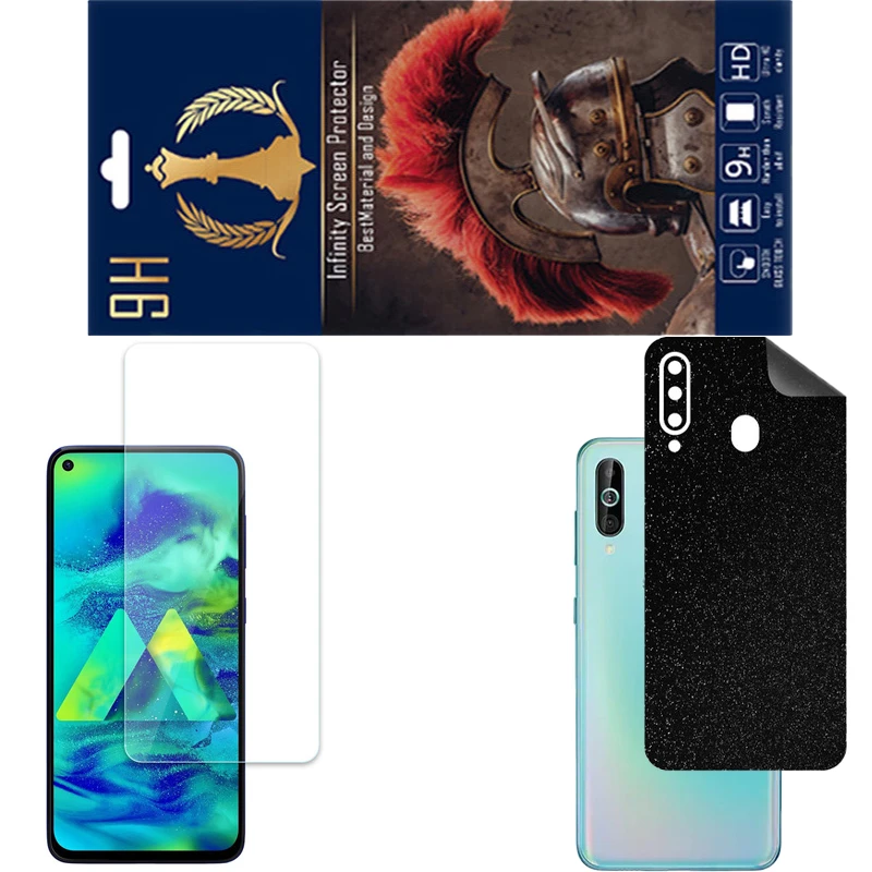 محافظ صفحه نمایش اینفینیتی مدل PRO مناسب برای گوشی موبایل سامسونگ GALAXY M40 به همراه برچسب پوششی