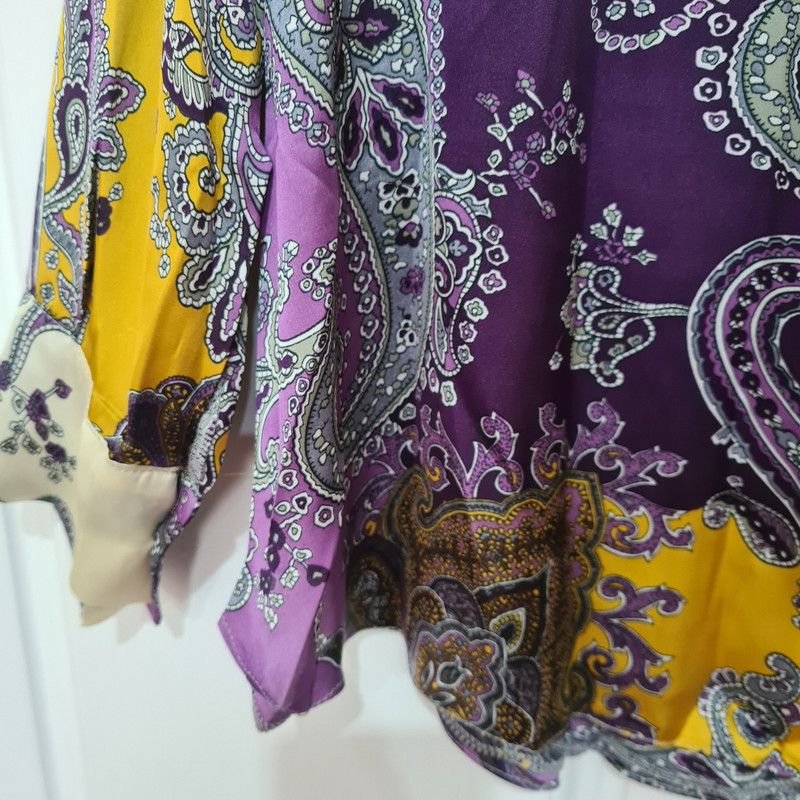 شومیز آستین بلند زنانه مدل پترن بته جقه کد ۳