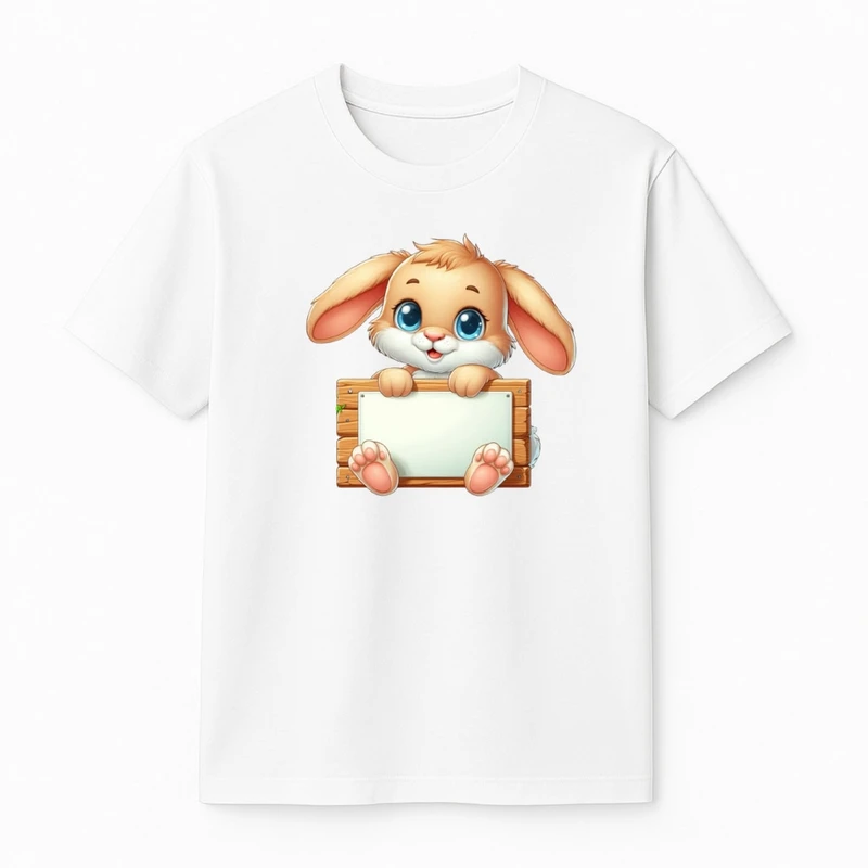 تی‌شرت آستین کوتاه دخترانه مدل خرگوش