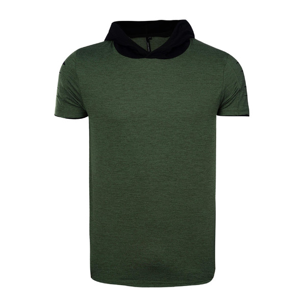 تی شرت کلاه دار مردانه جوتی جینز مدل  کد 1551106 رنگ سبز