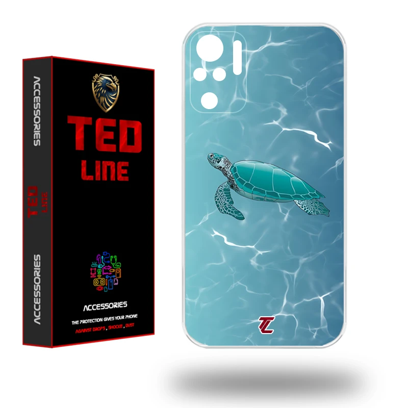 کاور تد لاین طرح لاک پشت کد 1100 مناسب برای گوشی موبایل شیائومی Redmi Note 10 4G / Note 10S / Poco M5S