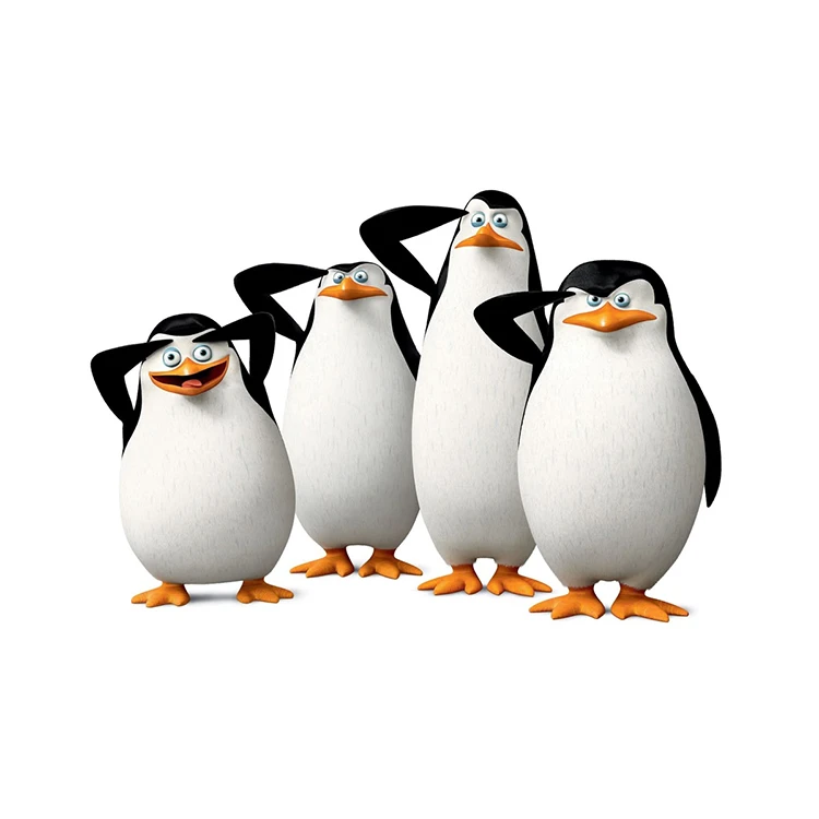 استیکر پارچه و لباس پاد آفرین مدل پنگوئن کد 2954