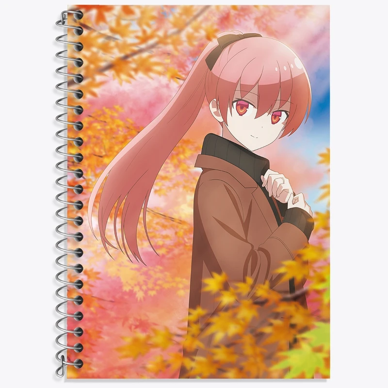 دفتر زبان 50 برگ خندالو مدل سه خط طرح تسوکاسا انیمه تونیکاوای کد 36188