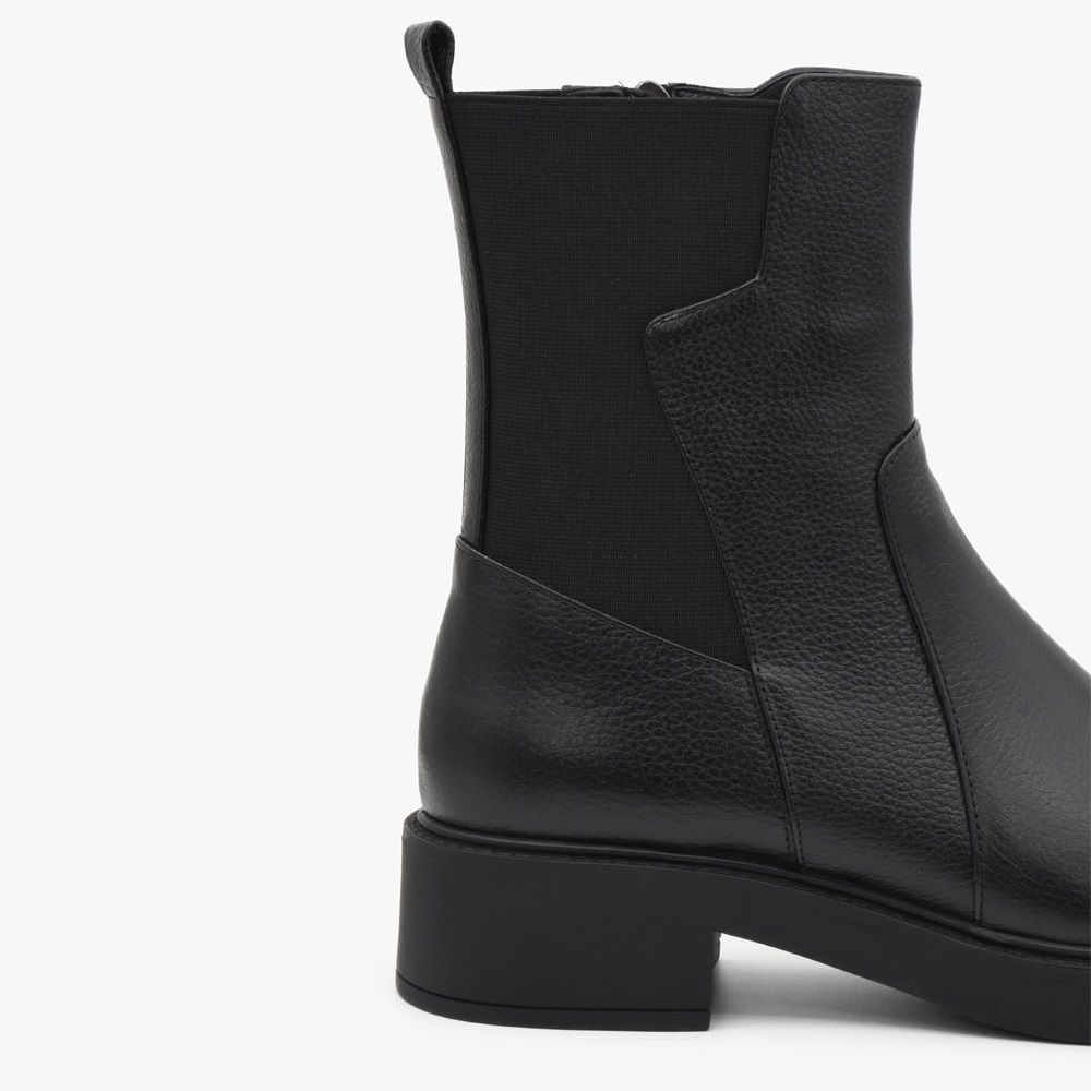 نیم بوت زنانه چرم تهران مدل Z8 -  - 4