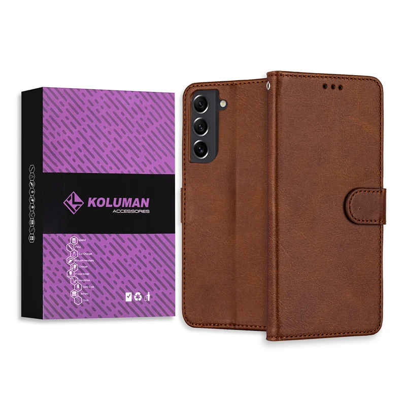  کیف کلاسوری کلومن مدل CALF SKIN مناسب برای گوشی موبایل سامسونگ GALAXY S21 FE 