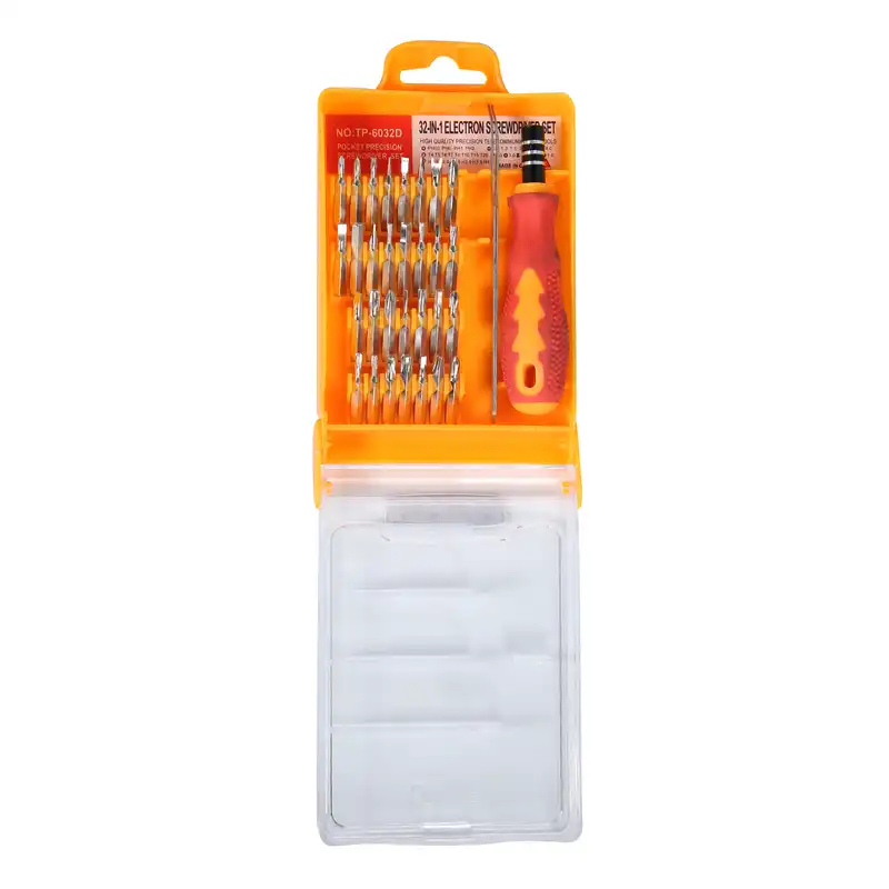 سری پیچ گوشتی و پیچ گوشتی تایپای مدل TP-6032D بسته 32 عددی