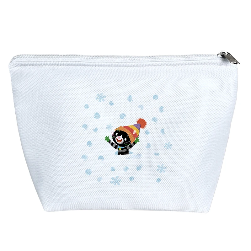 کیف لوازم آرایش دخترانه خندالو مدل گربه و برف کد H1255