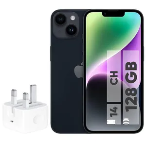 Apple iPhone 14 CH Dual SIM 128GB And RAM 6GB Mobile Phone - With 20W Apple Charger