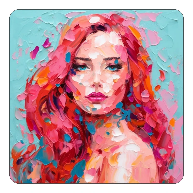 مگنت کاکتی طرح نقاشی رنگ روغن مدل mp70568