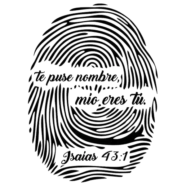  استیکر پارچه و لباس پاد آفرین طرح اثر انگشت و نوشته کد 4613