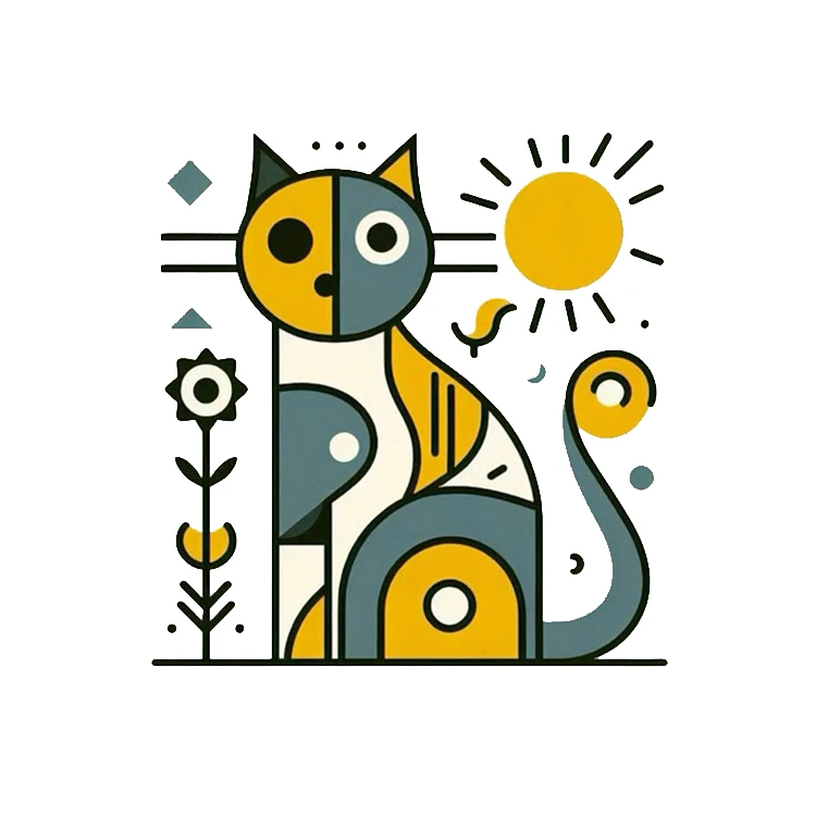 استیکر پارچه و لباس پاد آفرین مدل گربه کد 418