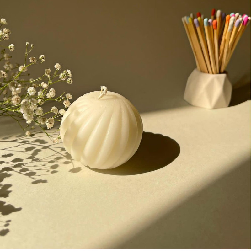 قالب شمع مدل گوی شیاردار