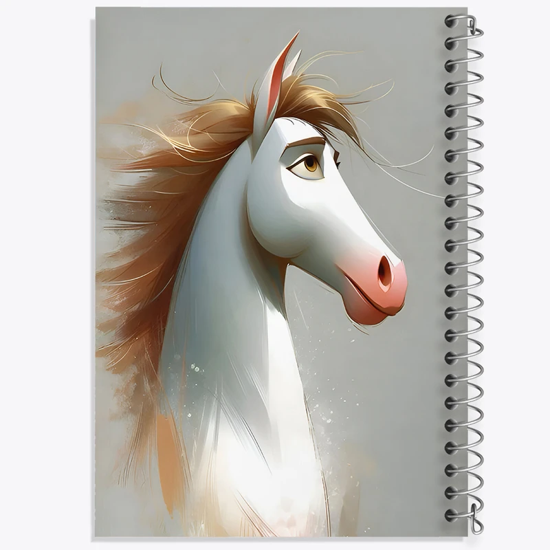 دفتر ژورنال نویسی 50 برگ خندالو مدل نقطه ای طرح اسب کد F7911