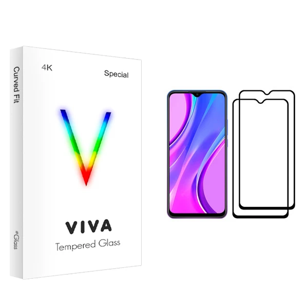 محافظ صفحه نمایش ویوا مدل 4K مناسب برای گوشی موبایل شیائومی Redmi 9 بسته دو عددی