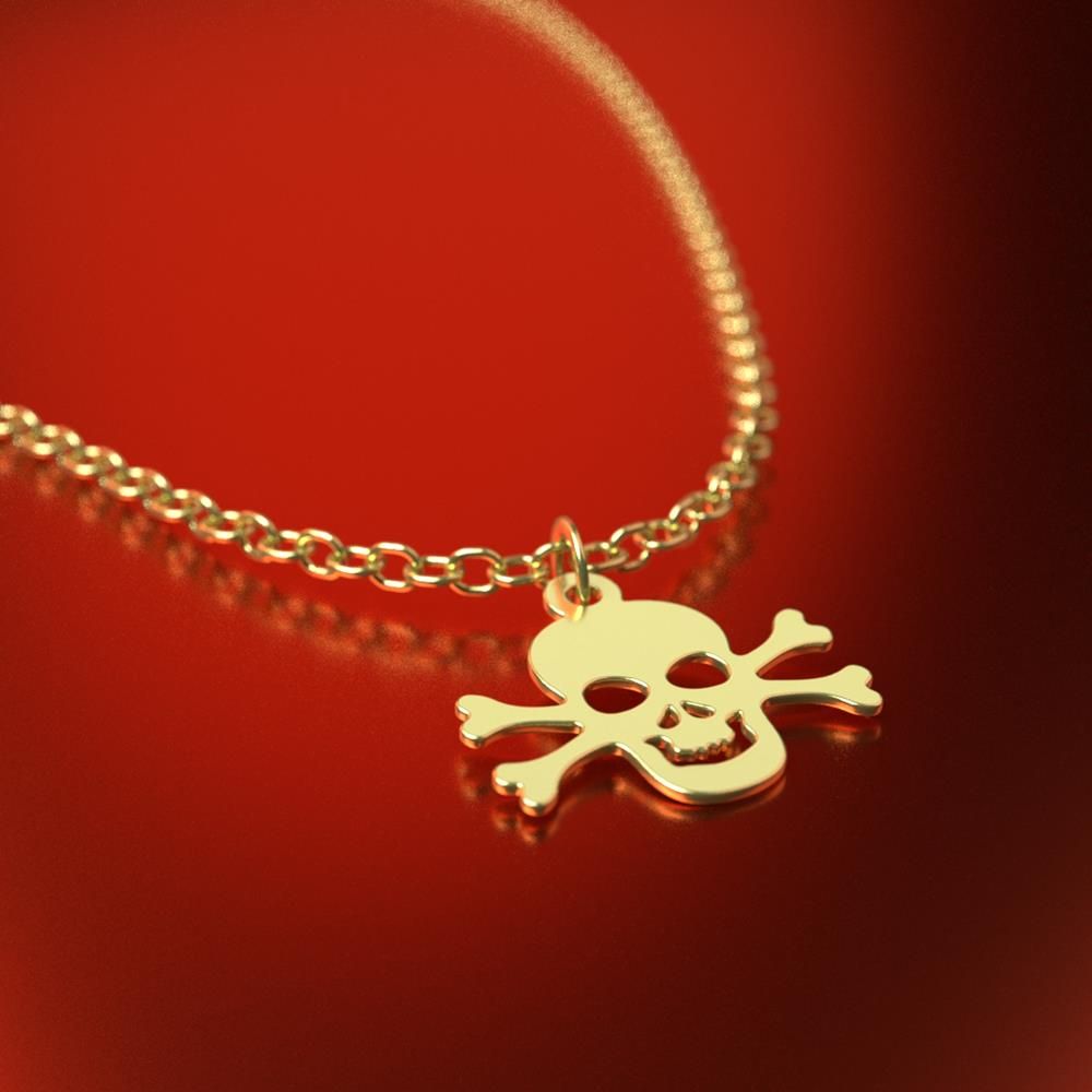 گردنبند طلا 18 عیار زنانه مدوپد مدل جمجمه کد RNA11669 - - 5