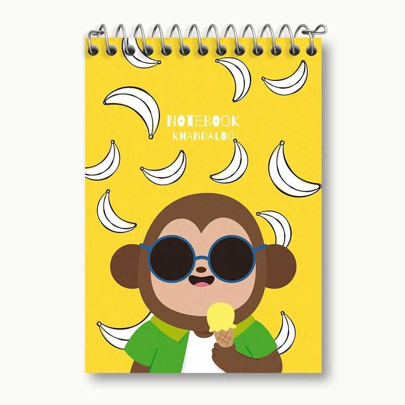 دفتر یادداشت 50 برگ خندالو مدل میمون بامزه کد N1013