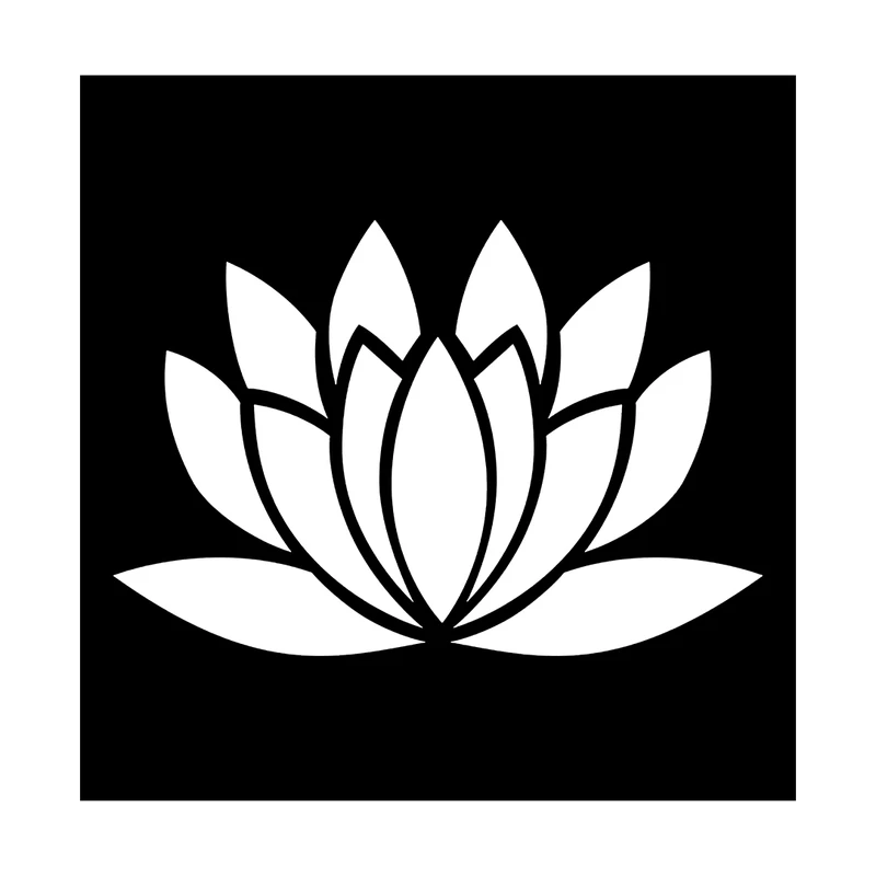  شابلون باتیس آرت طرح گل نیلوفر کد 50-225