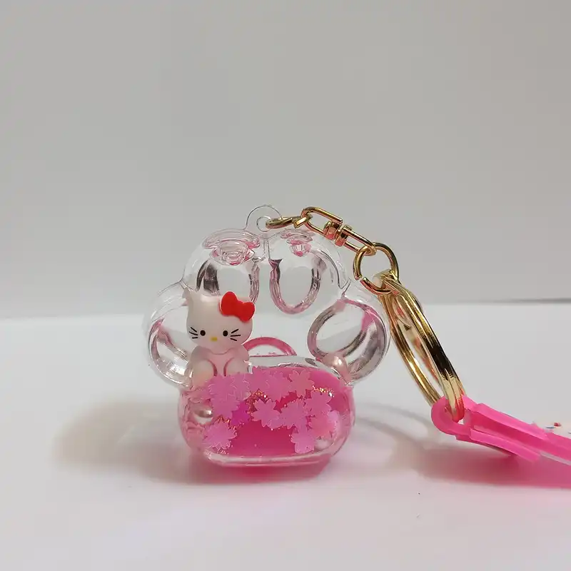 جاکلیدی مدل آکواریومی کیتی طرح پنجه گربه