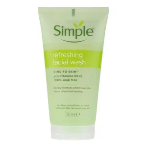 ژل شست‌وشوی صورت سمپل مدل Refreshing مناسب برای انواع پوست حجم 150 میلی‌لیتر