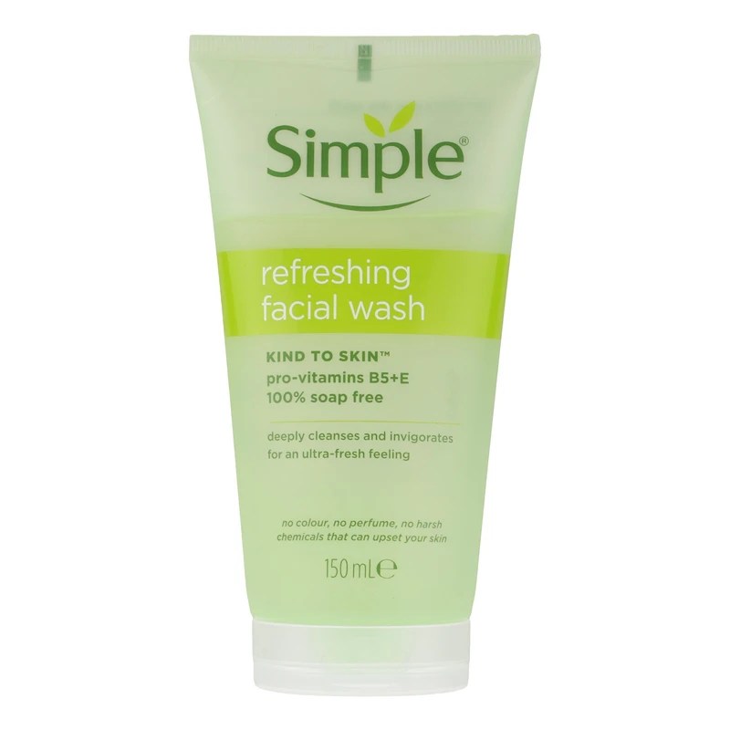 ژل شست‌وشوی صورت سمپل مدل Refreshing مناسب برای انواع پوست حجم 150 میلی‌لیتر