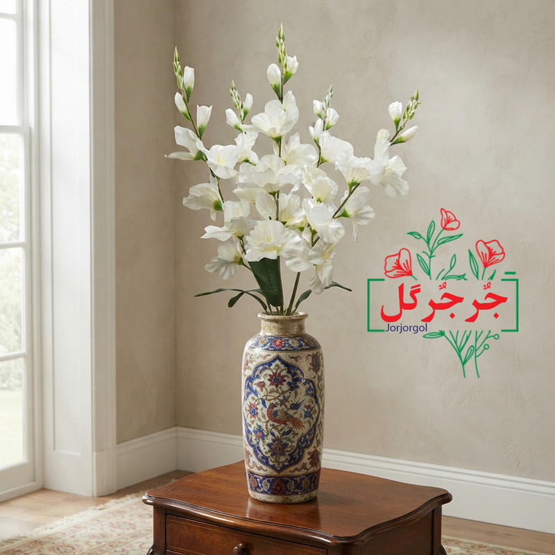 گل مصنوعی جُرجُرگل مدل بوته گل آلستر 40 گل