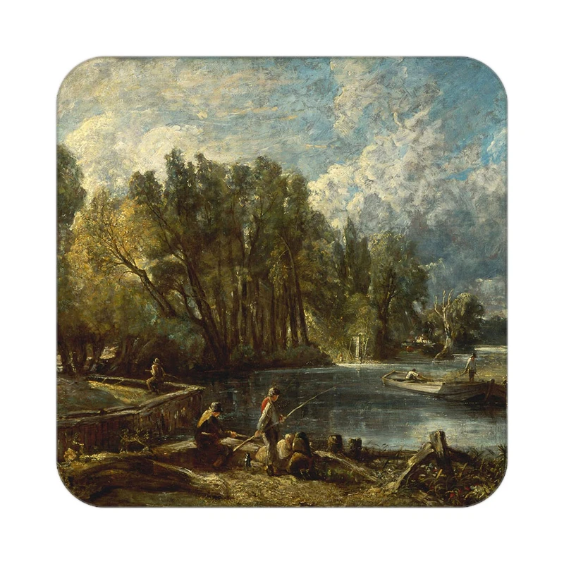 زیر لیوانی کاکتی طرح نقاشی رنگ روغن مدل mg10027