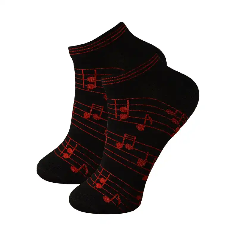 جوراب دخترانه آکام طرح نت مجموعه 6 عددی