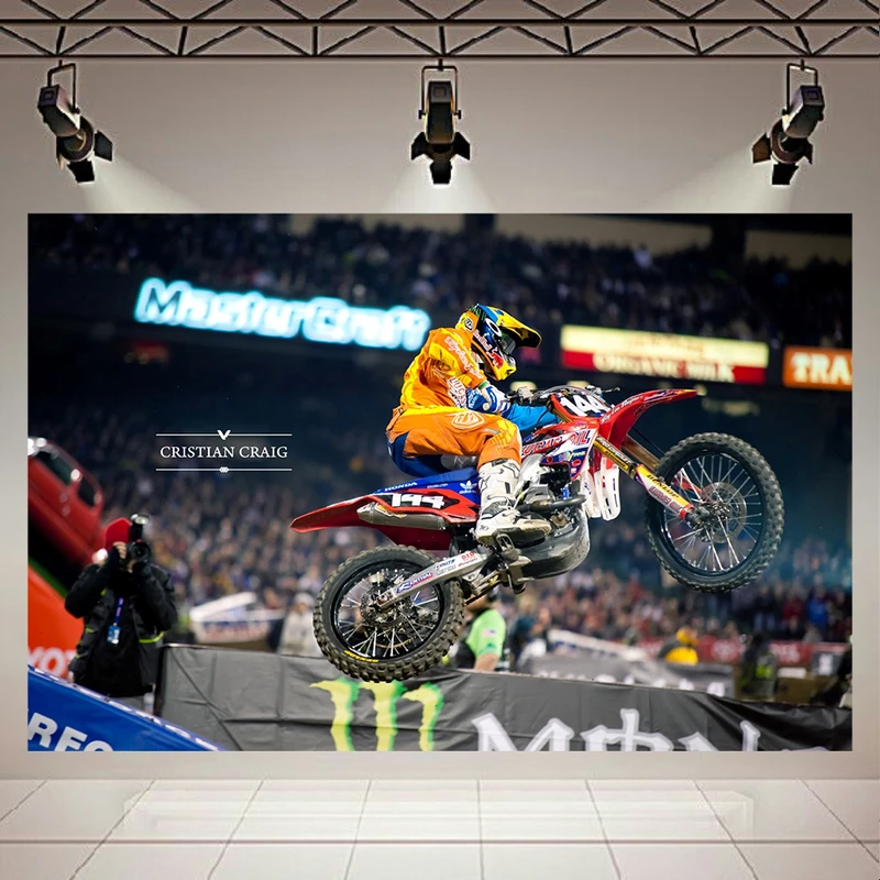 تابلو بوم طرح مسابقات موتور کراس مدل Christan Craig کد AR6010
