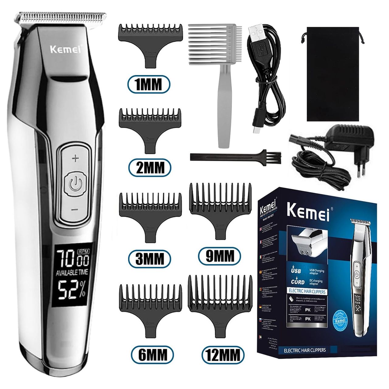 ماشین اصلاح موی سر و صورت کیمی مدل KM-5027A -  - 6
