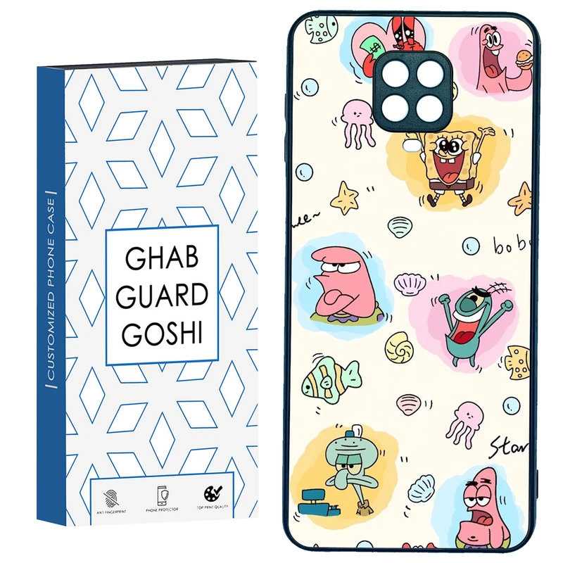 کاور قاب گارد گوشی طرح باب و پاتریک کد TPU-198 مناسب برای گوشی موبایل شیائومی Redmi Note 9 pro / Note 9s