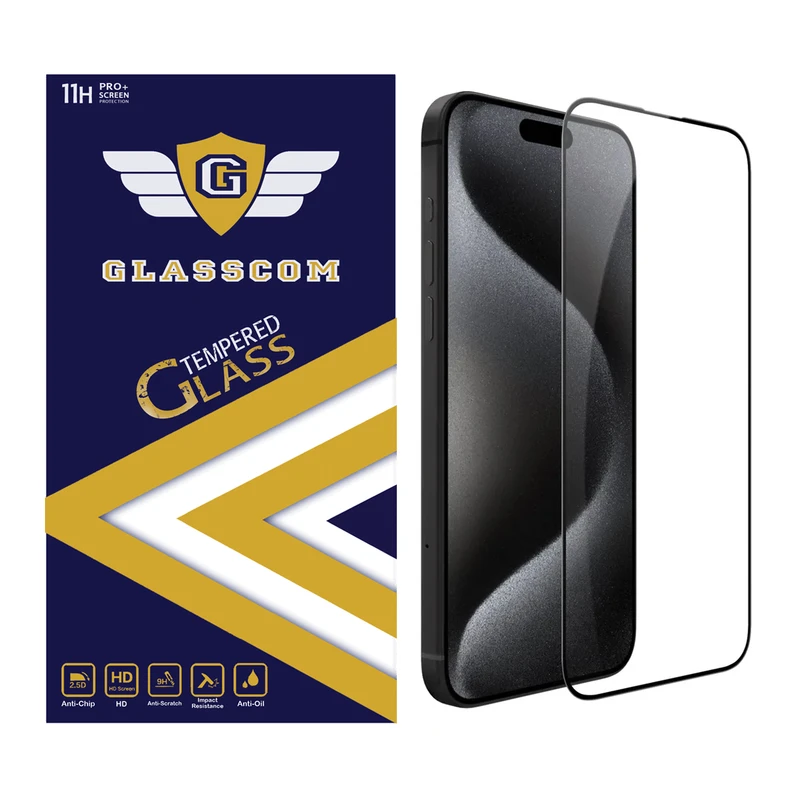محافظ صفحه نمایش گلس کام مدل GC-i15PM مناسب برای گوشی موبایل اپل iPhone 15 Pro Max