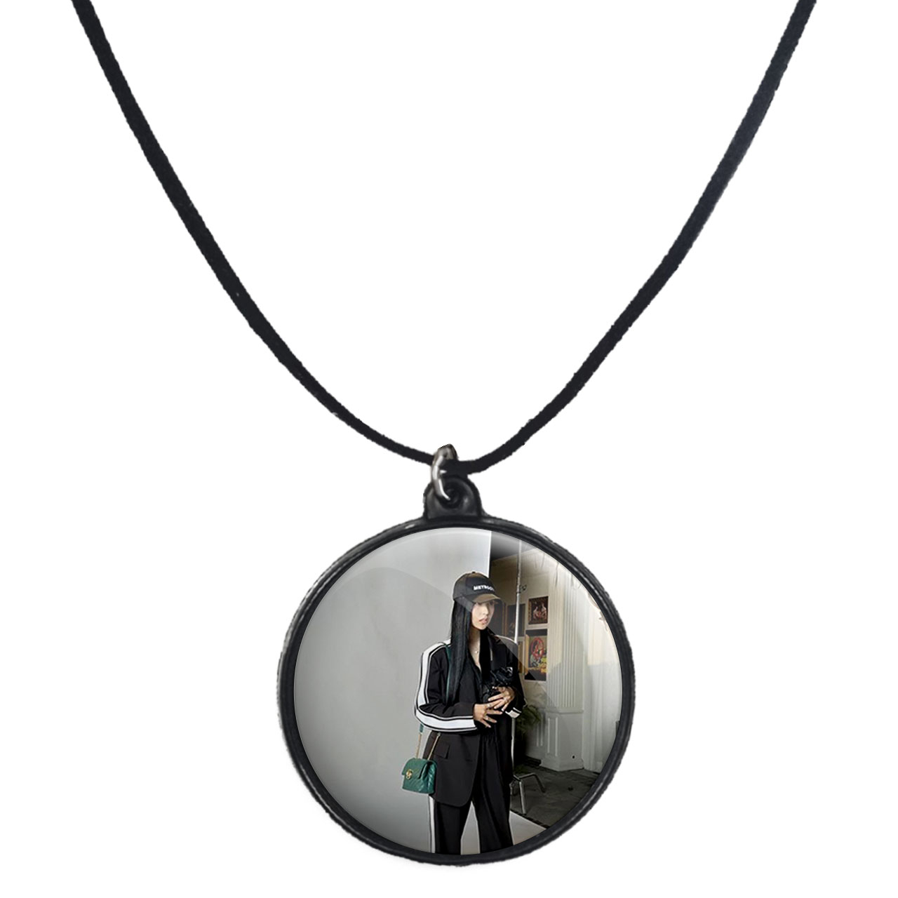 گردنبند پرمانه طرح تو ایس کد pmb.18408 مدل دو طرفه