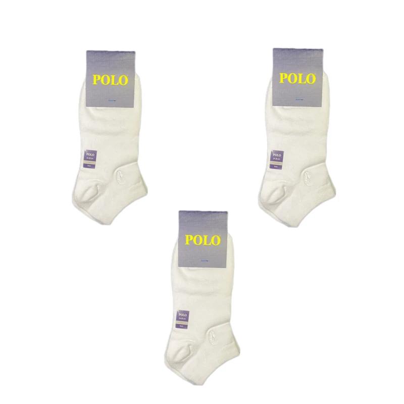 جوراب ساق کوتاه مردانه پولو مدل MOCHW3 بسته 3 عددی