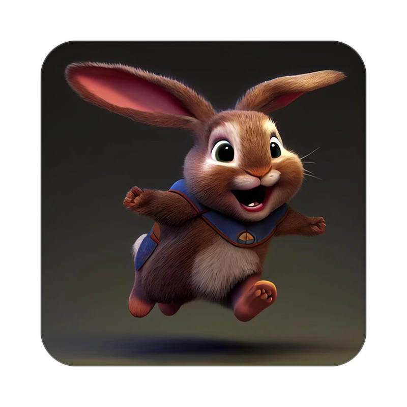 زیر لیوانی کاکتی طرح حیوانات کارتونی مدل mp28692