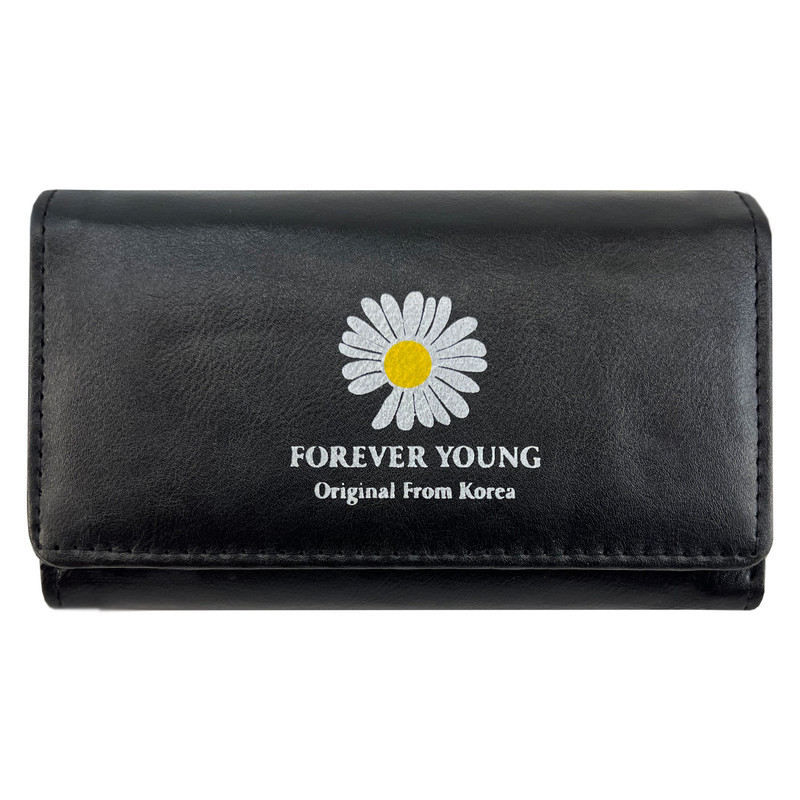 کیف پول زنانه مدل گل بابونه کد KZD205-260