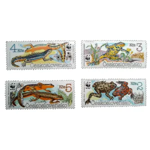 تمبر یادگاری مدل مارمولك كد b-972 مجموعه 4 عددي