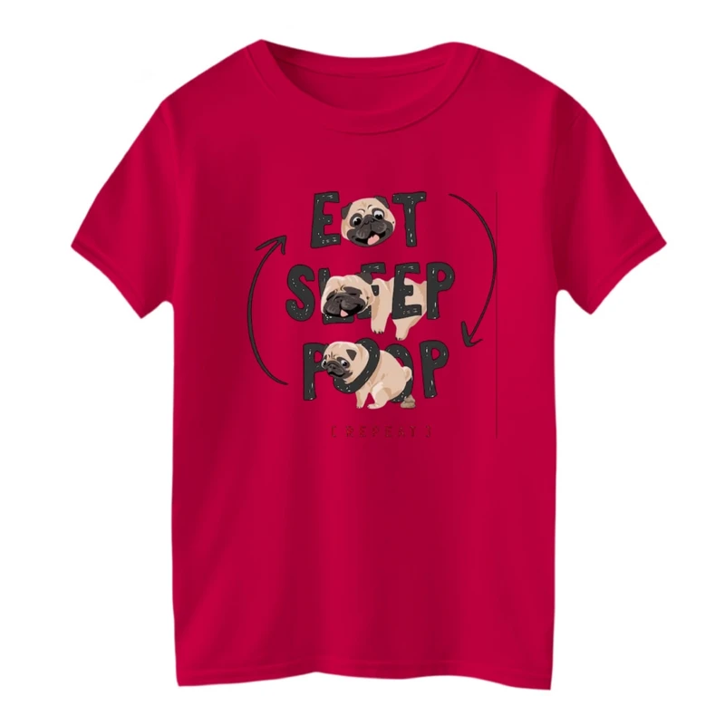 تی شرت آستین کوتاه بچگانه مدل سگ