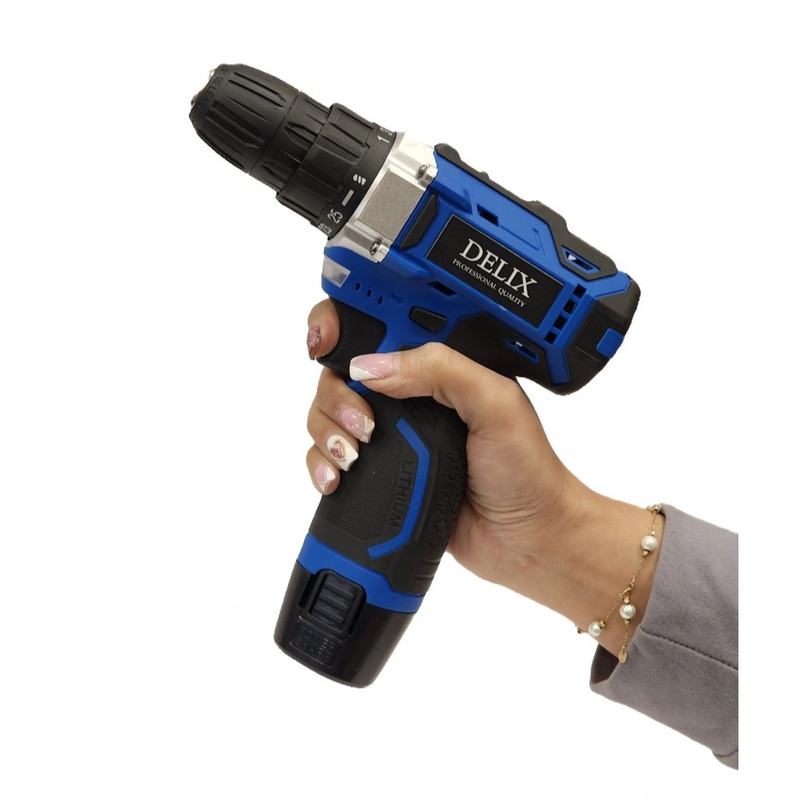 مجموعه 30 عددی دریل پیچ گوشتی شارژی دلیکس مدل BLUE18V