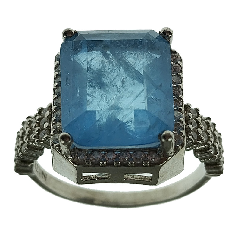 انگشتر نقره زنانه سلین کالا مدل توپاز کد 28 انگشتر نقره زنانه سلین کالا مدل توپاز کد 28