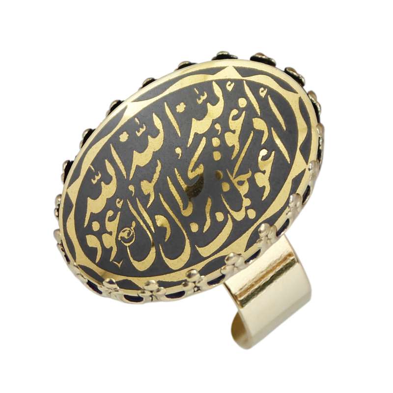 انگشتر زنانه مدل حدید هفت جلاله کد 4297